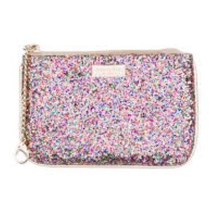 kate spade Iridescent Multiglitter Wristlet with Gold Chain